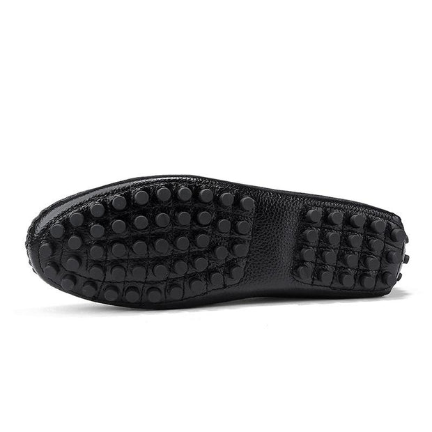 West Louis™ Genuine Leather Loafers With Spikes