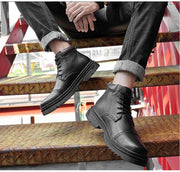 West Louis™ Rich Design Leather Ankle Boots
