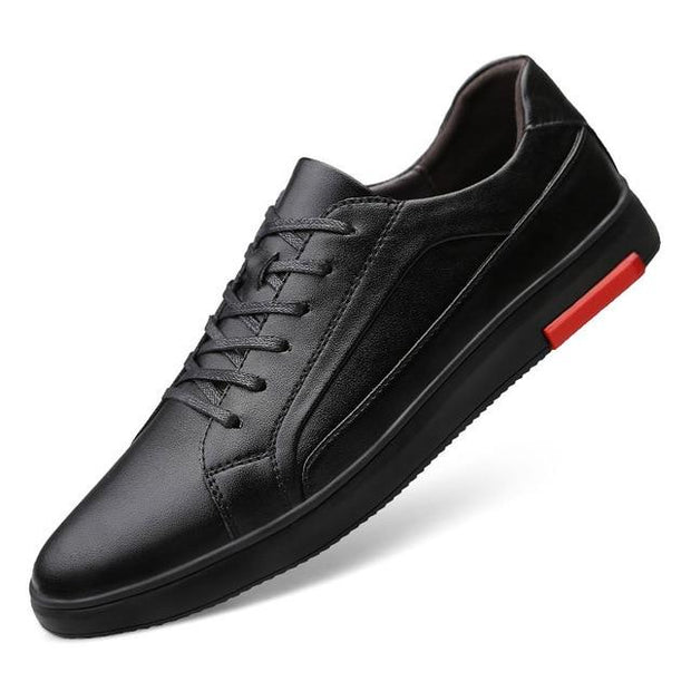 West Louis™ Casual Solid Leather Sneakers