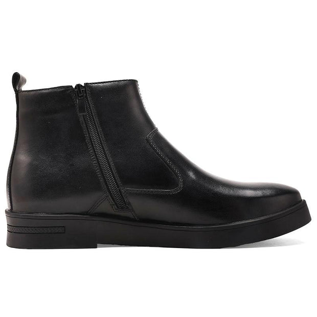 West Louis™ Leather Boots With Zipper