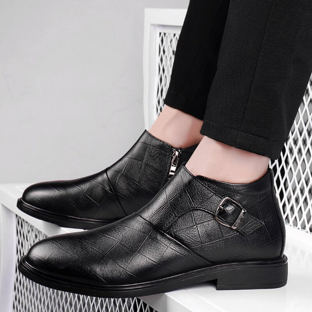 West Louis™ Business Male Walking Ankle Boots