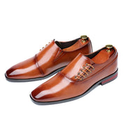 West Louis™ Trending Laces Style Elegant Leather Shoes