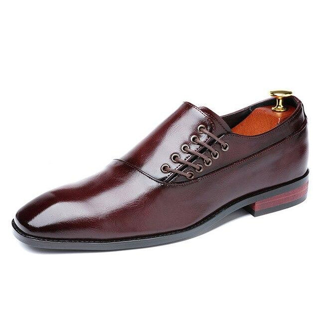 West Louis™ Trending Laces Style Elegant Leather Shoes