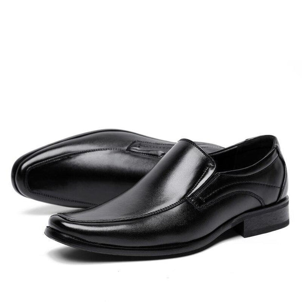 West Louis™ Fashion Leather Solid Suit Shoes