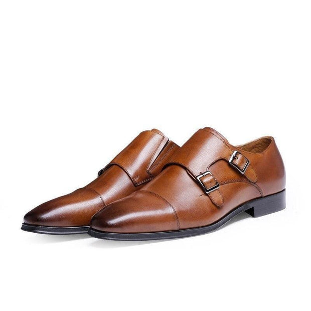 West Louis™ Genuine Leather Oxford With Straps