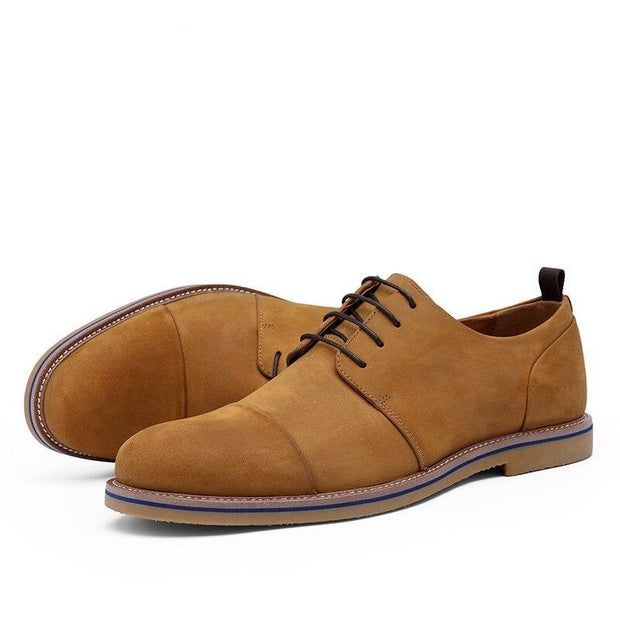 West Louis™ Breathable Genuine Leather Derby Shoes