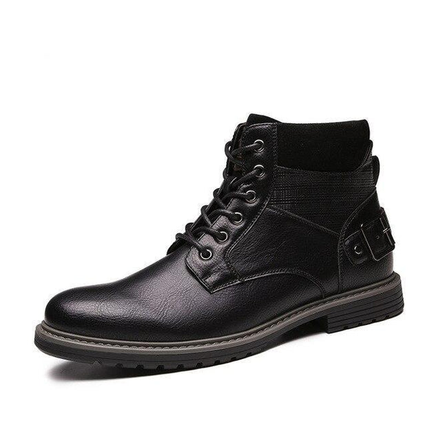 West Louis™ Luxury Stylish Leather Boots With Buckles