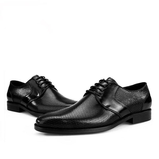 West Louis™ Breathable Genuine Leather Dress Shoes