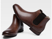 West Louis™ British Style Chelsea Leather Boots