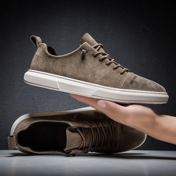 West Louis™ Designer British Style Suede Leather Sneakers