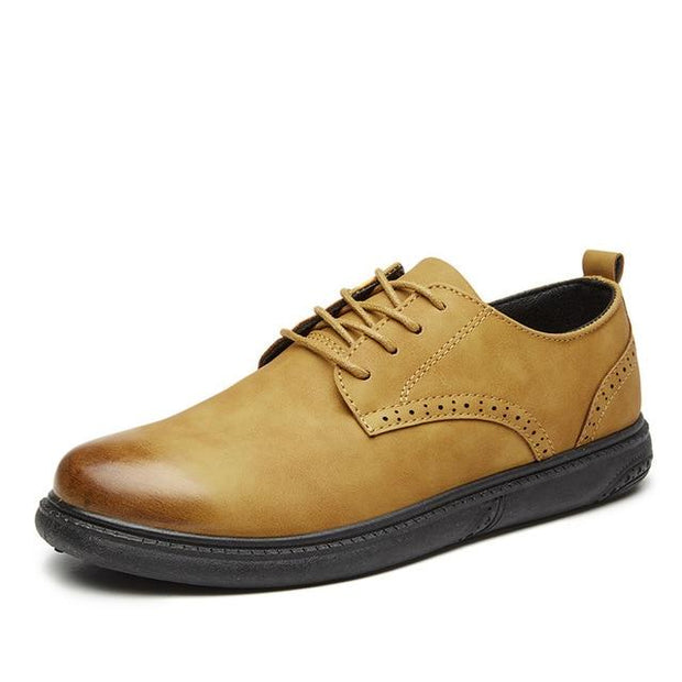 West Louis™ Bullock Style Leather Shoes