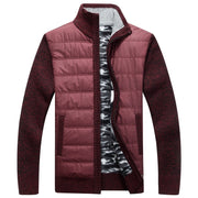 West Louis™ Fleece Patchwork Wool Fashionable Sweater