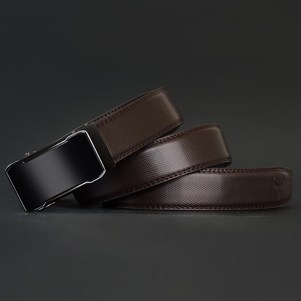 West Louis™ Automatic Buckle Cowhide Male Belt