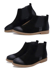 West Louis™ Chelsea Fashion Suede Leather Boots