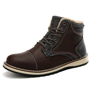 West Louis™ American Leather Winter Boots With Fur