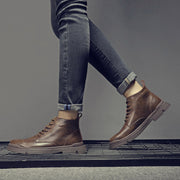 West Louis™ Genuine Leather Ankle Classic Boots