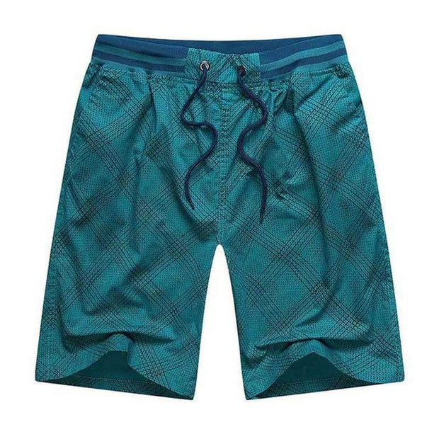 West Louis™ Bermuda Elastic Waist Plaid Shorts
