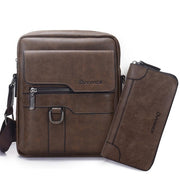 West Louis™ Men's Leather Crossbody Business Bag