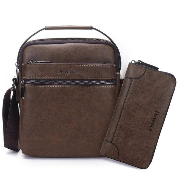 West Louis™ Men's Leather Crossbody Business Bag