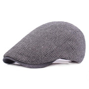 West Louis™ Breathable Bone Brim Solid Beret