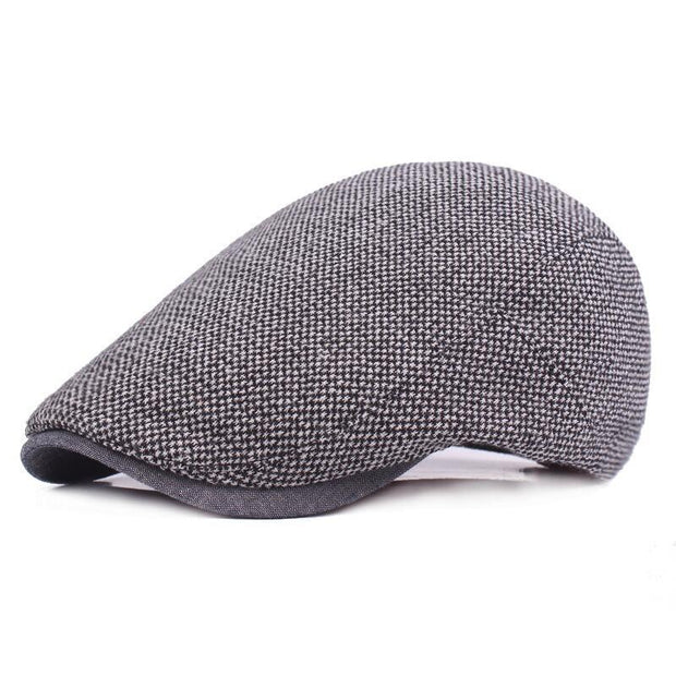 West Louis™ Breathable Bone Brim Solid Beret