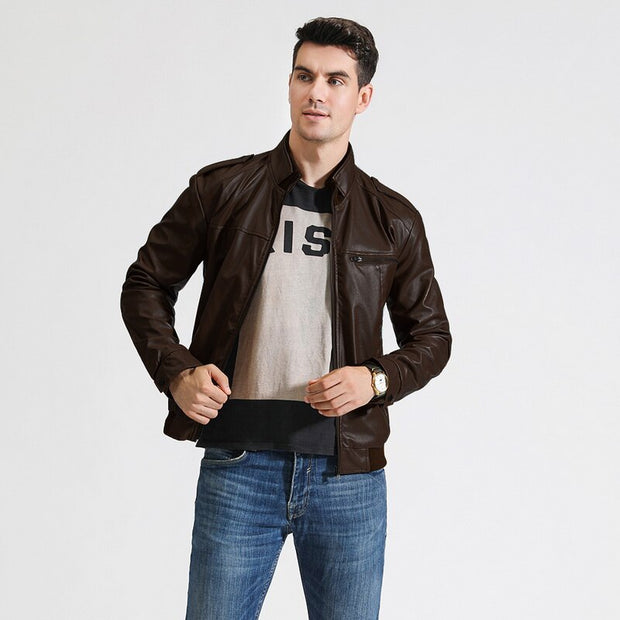 West Louis™ 2023 Motorcycle Street Style Leather Jacket