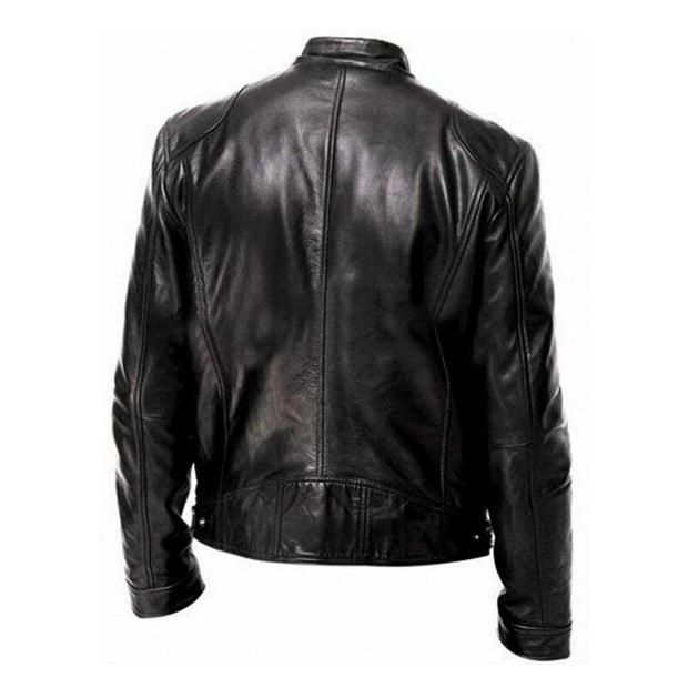 West Louis™ Motorcycle Street Style Leather Jacket