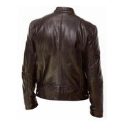 West Louis™ Motorcycle Street Style Leather Jacket