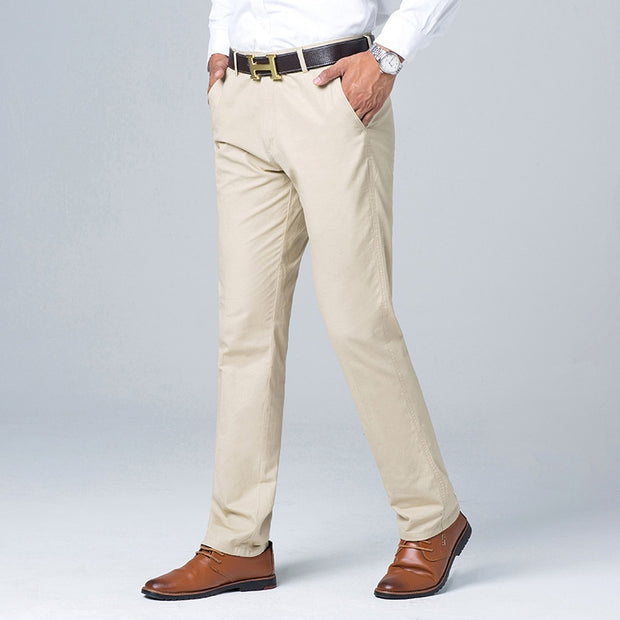 West Louis™ Business Casual Straight Cotton Trousers