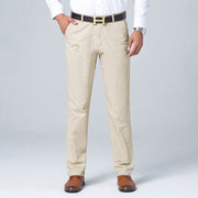 West Louis™ Business Casual Straight Cotton Trousers