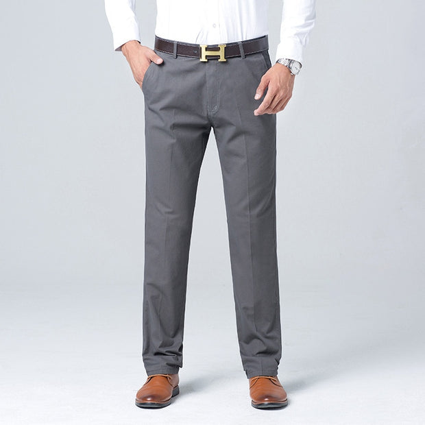 West Louis™ Business Casual Straight Cotton Trousers