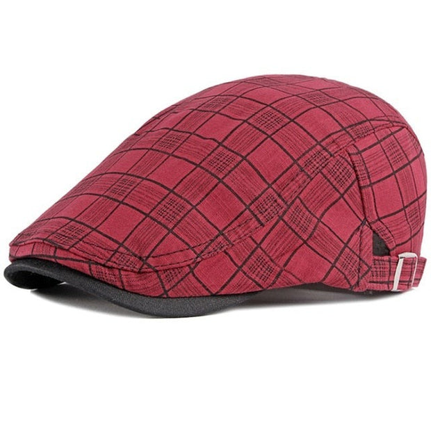 West Louis™ Vintage Plaid Ivy Newsboy Flat Cap