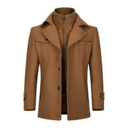 West Louis™ Double Collar Single Breasted Coat