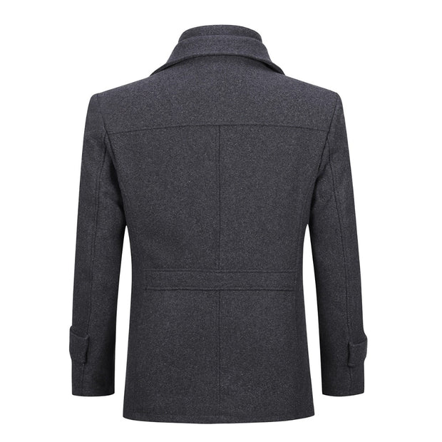 West Louis™ Double Collar Single Breasted Coat