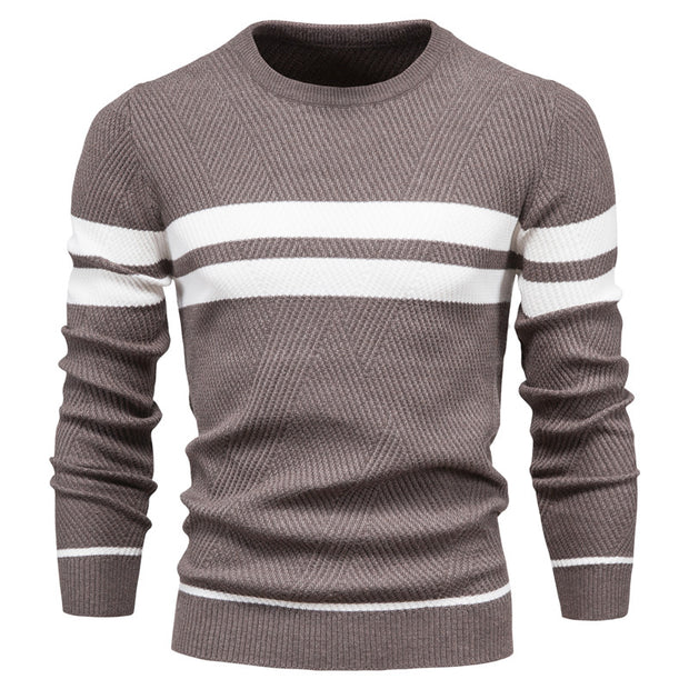 West Louis™ Fashion Patchwork Slim Sweater