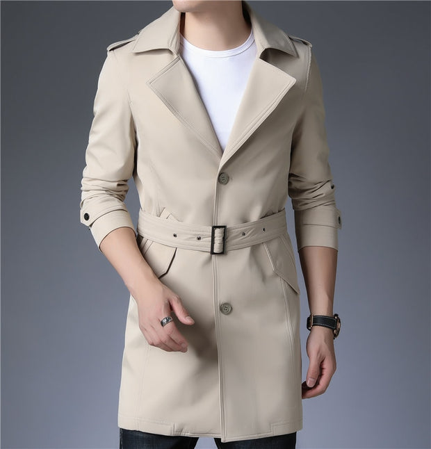 West Louis™ Business Trench Windbreaker Overcoat