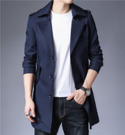 West Louis™ Business Trench Windbreaker Overcoat