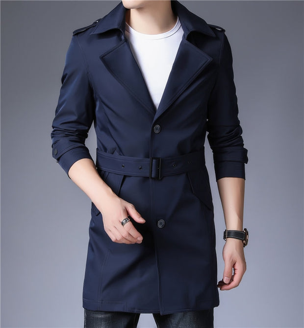 West Louis™ Business Trench Windbreaker Overcoat