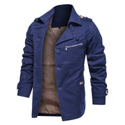 West Louis™ Lapel Fashion Single Breasted Trench Coat