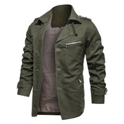 West Louis™ Lapel Fashion Single Breasted Trench Coat