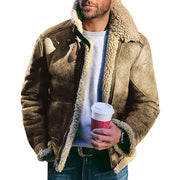 West Louis™ Outwear Warm Bomber Fur Jacket