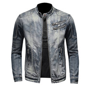 West Louis™ Stand Collar Style Zipper Jacket