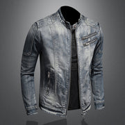 West Louis™ Stand Collar Style Zipper Jacket