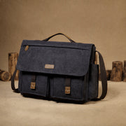 West Louis™ Designer Cotton Vintage Style Briefcase