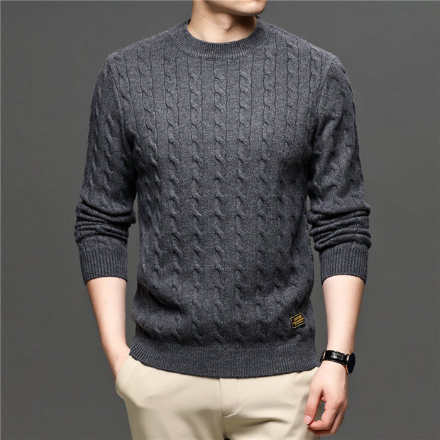 West Louis™ Fashion Knitted Jumper O-Neck Pullover Sweater