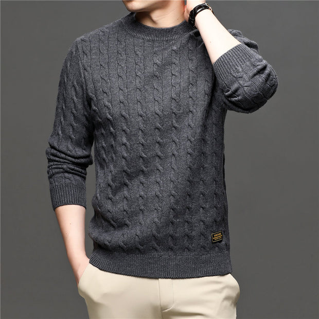 West Louis™ Fashion Knitted Jumper O-Neck Pullover Sweater