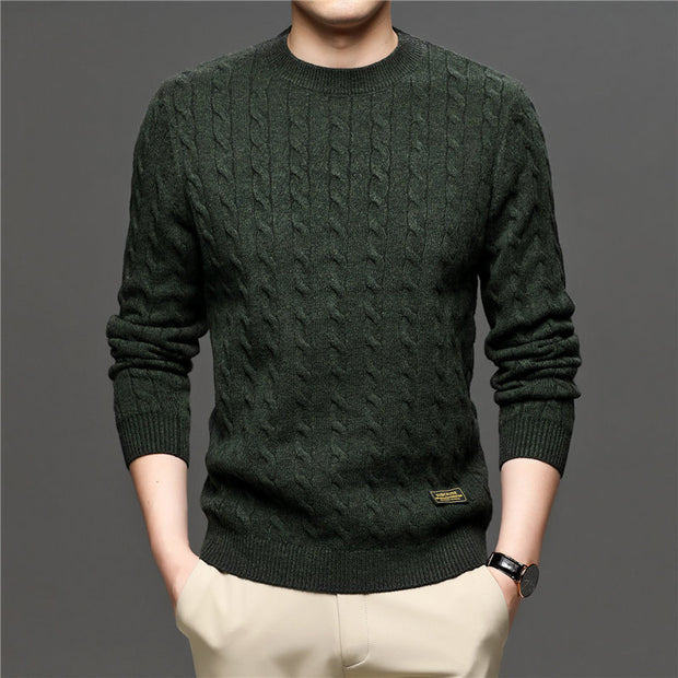 West Louis™ Fashion Knitted Jumper O-Neck Pullover Sweater