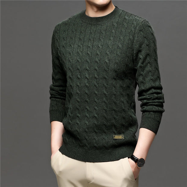 West Louis™ Fashion Knitted Jumper O-Neck Pullover Sweater