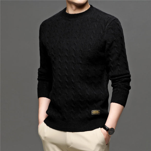 West Louis™ Fashion Knitted Jumper O-Neck Pullover Sweater