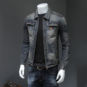 West Louis™ American Style Casual Zipper Jeans Jacket